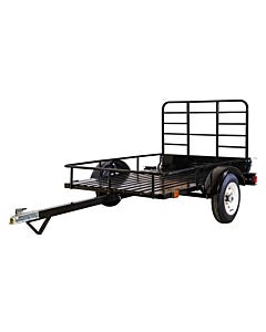 4 ft. x 6 ft. Single Axle Open Rail Utility Trailer