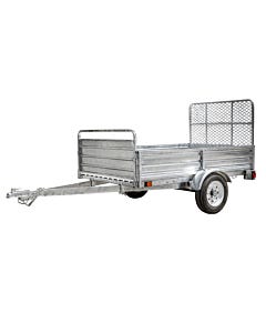 4.5 ft. x 7.5 ft. Galvanized Single Axle Utility Trailer with Drive-Up Gate
