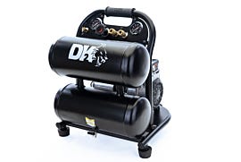 Twin Cylinder 1 HP 4-Gallon Oil-Free Silent Air Compressor